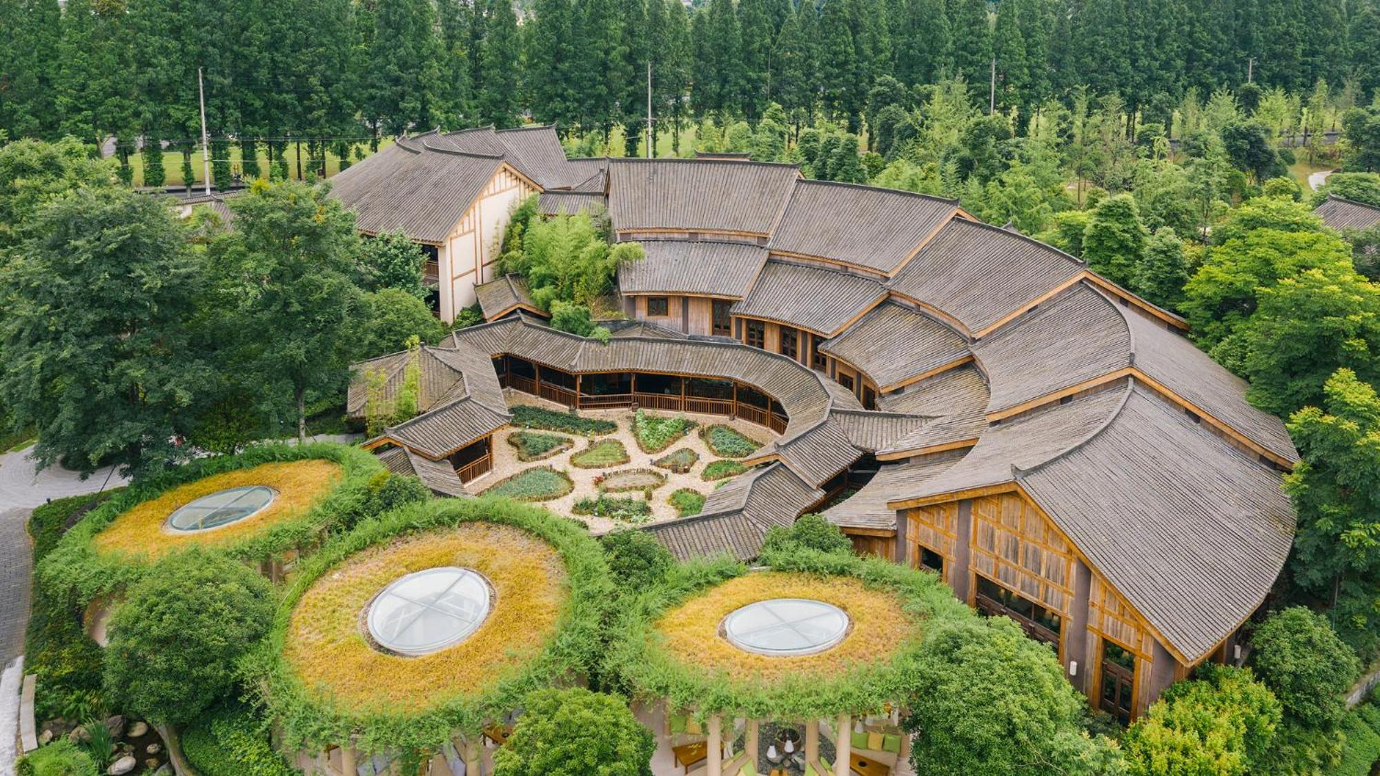 Six Senses Qing Cheng Mountain Hotel Chengdu Exterior foto